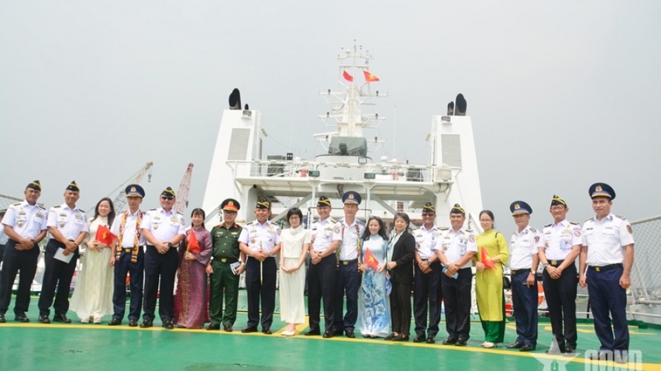 Vietnam Coast Guard Vessel CBS 8001 on friendly visit to Indonesia